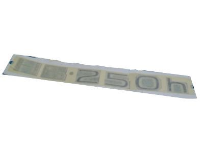 Lexus 75442-75020 Luggage Compartment Door Name Plate, No.2