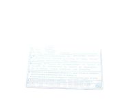 Lexus 11285-37060 Label, COOLANT System