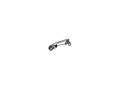 Lexus 69210-48040-D0 Front Door Handle Assembly, Outside Right