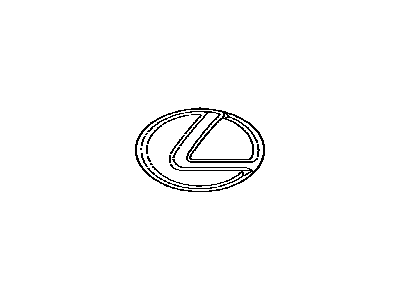 Lexus 53141-48110 Radiator Grille Emblem (Or Front Panel)