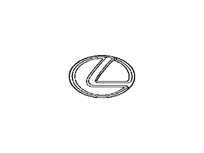 Lexus 53141-50040 Radiator Grille Emblem (Or Front Panel)