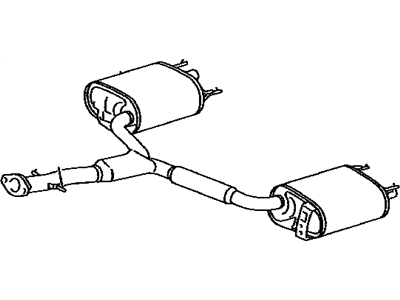 Lexus 17430-31850 Exhaust Tail Pipe Assembly