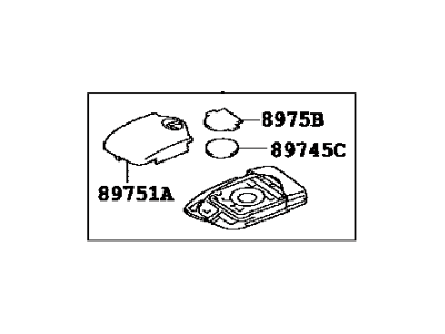Lexus 89904-53651 Electrical Key Transmitter Sub-Assembly