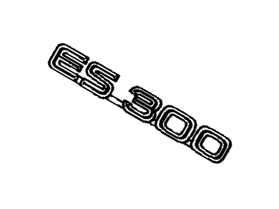 Lexus 75442-33020 Luggage Compartment Door Name Plate, No.2