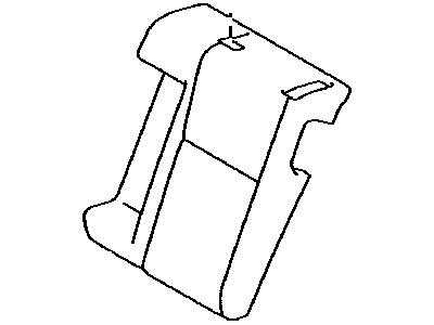Lexus 71078-53072-P5 Rear Seat Back Cover Sub-Assembly, Left (For Separate Type)
