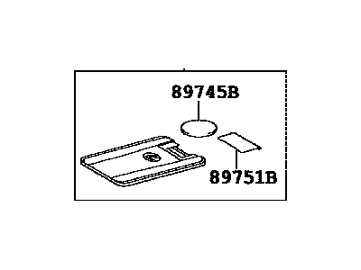 Lexus 89904-53510 Electrical Key Transmitter Sub-Assembly (Card Key)