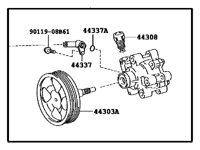 2015 Lexus LX570 Power Steering Pump - 44310-60630