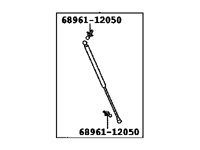 Lexus 53440-0W350 Hood Support Assembly, Right