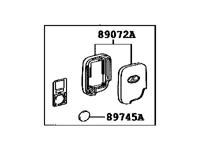 Lexus 89904-60C80 Electrical Key Transmitter Sub-Assembly