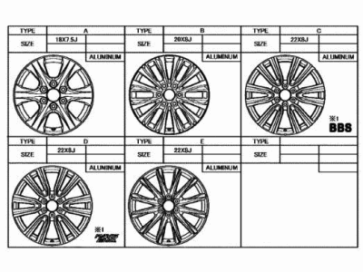 2023 Lexus LX600 Spare Wheel - 42611-60G00