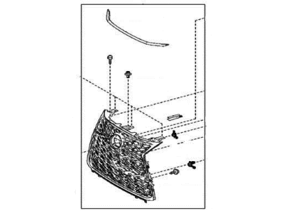 2023 Lexus LX600 Grille - 53101-60L10