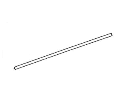 Lexus 85214-60160 RUBBER, WIPER BLADE