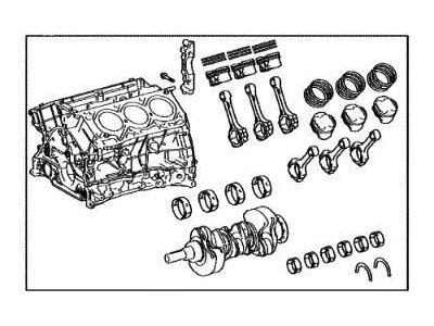 Lexus 11400-7U010 BLOCK ASSY, SHORT