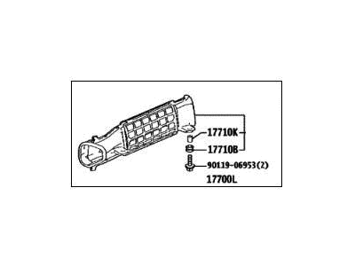 2023 Lexus LX600 Air Duct - 17751-70170