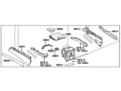 Lexus LX600 Center Console Base - 58901-60A00-C5