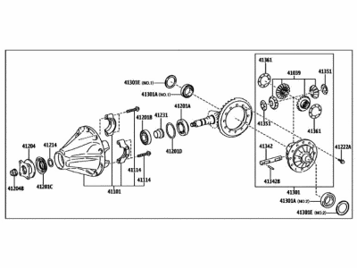 Lexus GX550 Differential - 41110-60C70