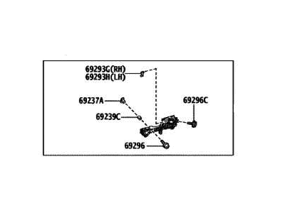 2025 Lexus LX600 Door Handle - 69201-60130