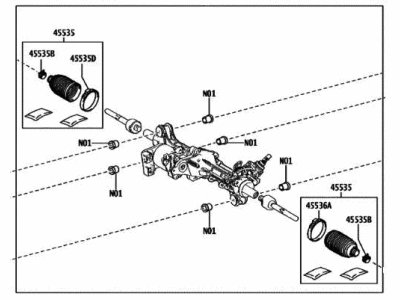 Lexus Rack And Pinion - 44250-0W040