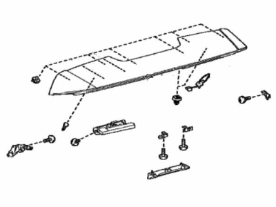 Lexus 76085-60904-A2 SPOILER SUB-ASSY, RR