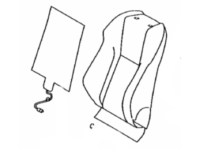 Lexus 71402-24081-B1 Back Sub-Assembly, Front Seat
