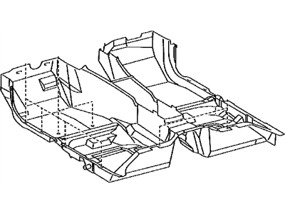 Lexus 58510-53451-E0 Carpet Assembly, Floor