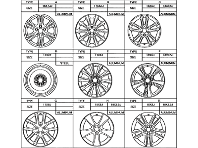 Lexus UX200 Spare Wheel - 42611-21280