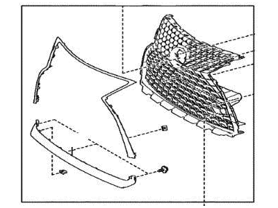 Lexus RX350L Grille - 53101-48C90