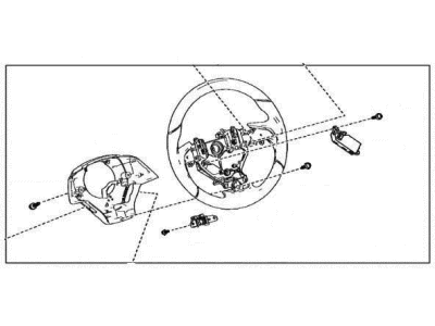 2021 Lexus RX350L Steering Wheel - 45100-30E61-24