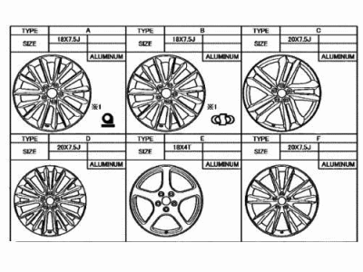 2023 Lexus NX250 Spare Wheel - 42611-78200