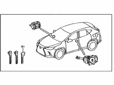 Lexus NX350h Door Lock Cylinder - 69005-78120