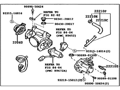 Lexus 22030-46120 Body Assembly, Throttle