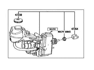 Lexus UX200 Brake Master Cylinder - 47050-76540