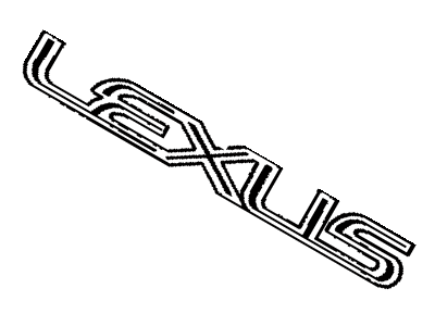 Lexus 75441-30360 Luggage Compartment Door Name Plate, No.5