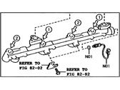 23850-31010 Genuine Lexus PIPE ASSY, FUEL DELIVERY