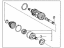 Lexus 43410-60170 SHAFT ASSY, FR DRIVE