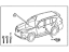 Lexus 69005-60P30 CYLINDER & KEY SET