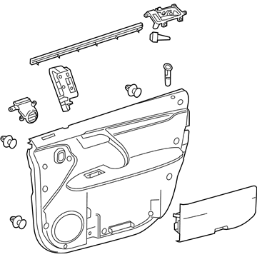 67620-48A91-E1 Genuine Lexus Panel Assembly, Front Door