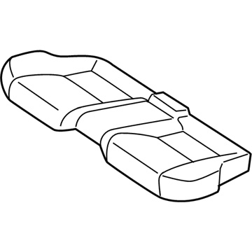 Lexus 71075-53361-B5 Rear Seat Cushion Cover Sub-Assembly (For Bench Type)