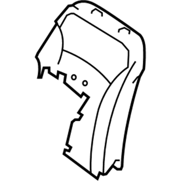 Lexus 71551-53170 Pad, Front Seat Back, RH(For Separate Type)