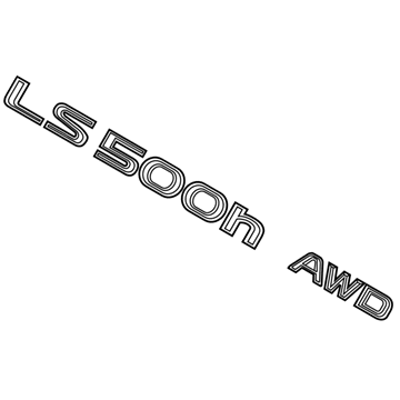 2018 Lexus LS500 Emblem - 75443-50270