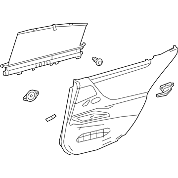 Lexus 67630-33G40-Q4 Panel Assembly, RR Door