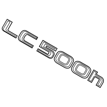 2018 Lexus LC500h Emblem - 75443-11020
