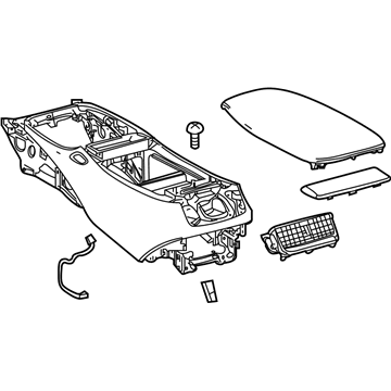 2023 Lexus LS500 Center Console Base - 58810-50820-A0