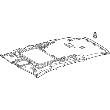 Lexus 63310-F6010-A0 HEADLINING ASSY, ROO