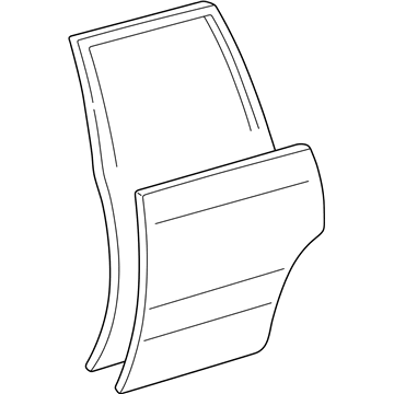 Lexus 67004-60251 Panel Sub-Assy, Rear Door, LH