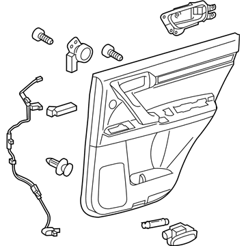 Lexus 67640-60E20-C0 Panel Assembly, Rear Door