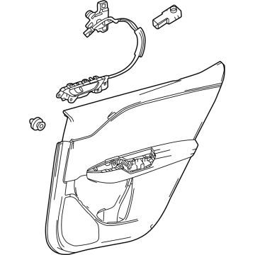 Lexus 67640-46210-E1 PANEL ASSY, RR DOOR