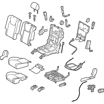 Lexus 71400-48K81-A0 Seat Assy, Rear LH