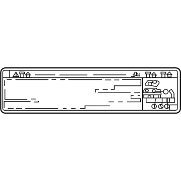 Lexus 11285-70101 LABEL, COOLANT SYSTE