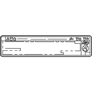 Lexus 11285-70110 LABEL, COOLANT SYSTE